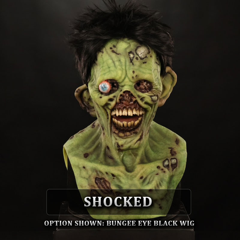IN STOCK - Corpsey Shocked with Spring Eyes and Black Wig