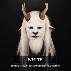 IN STOCK - Pan White with Long Hair and Goatee