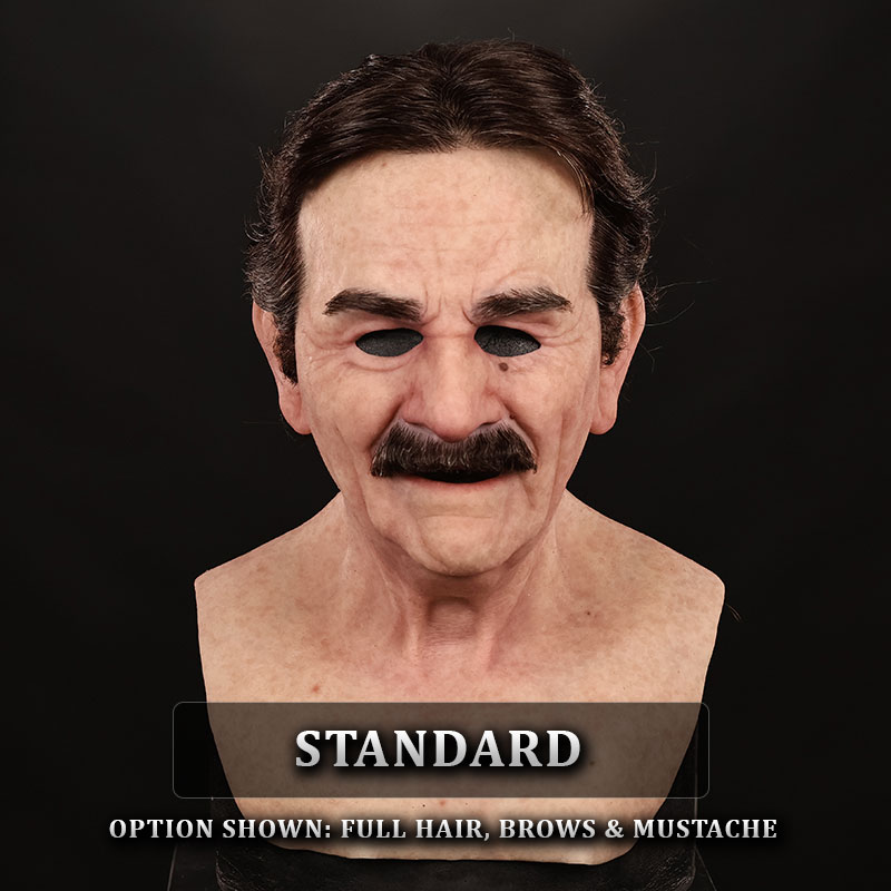 IN STOCK - Fred Flesh with Full Brown Hair, Brows, Mustache