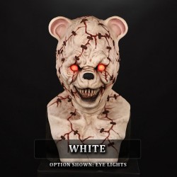 IN STOCK - Deady Bear White with Eye Lights
