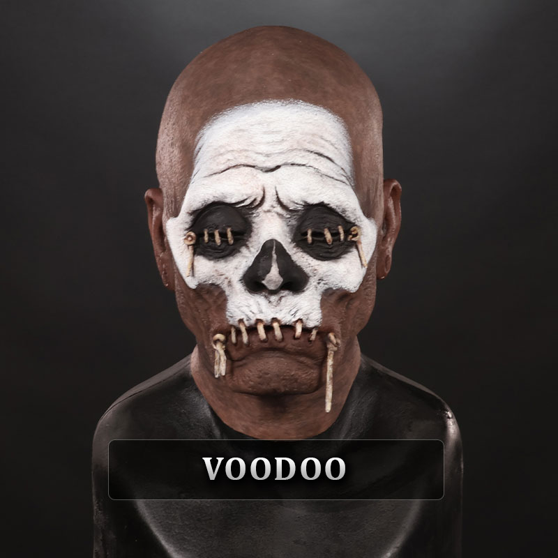 Shrunken Head Silicone Half Mask