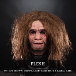 IN STOCK - Neanderthal Flesh Long Light Hair Eyebrows & Facial Hair