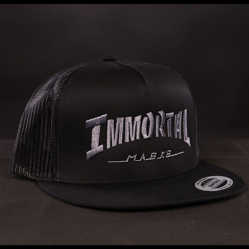 Skater Hat - Black & Silver