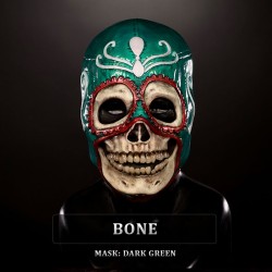 IN STOCK - Calavera Bone and Dark Green