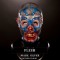 IN STOCK - EL Muerto Flesh/Silver Mask with Blood