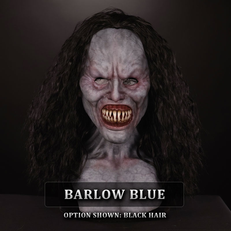 IN STOCK - Hubert Barlow Blue with Long Black Hair