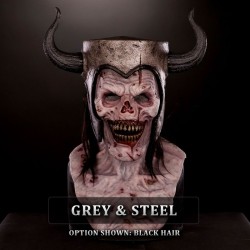 IN STOCK - Warlord Grey & Steel with Hair