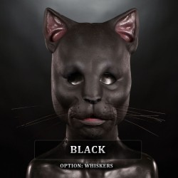 IN STOCK - Kitty Black with Whiskers Female Fit