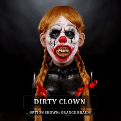 IN STOCK - Sweetpea Dirty Clown Female Fit with Orange Pigtails