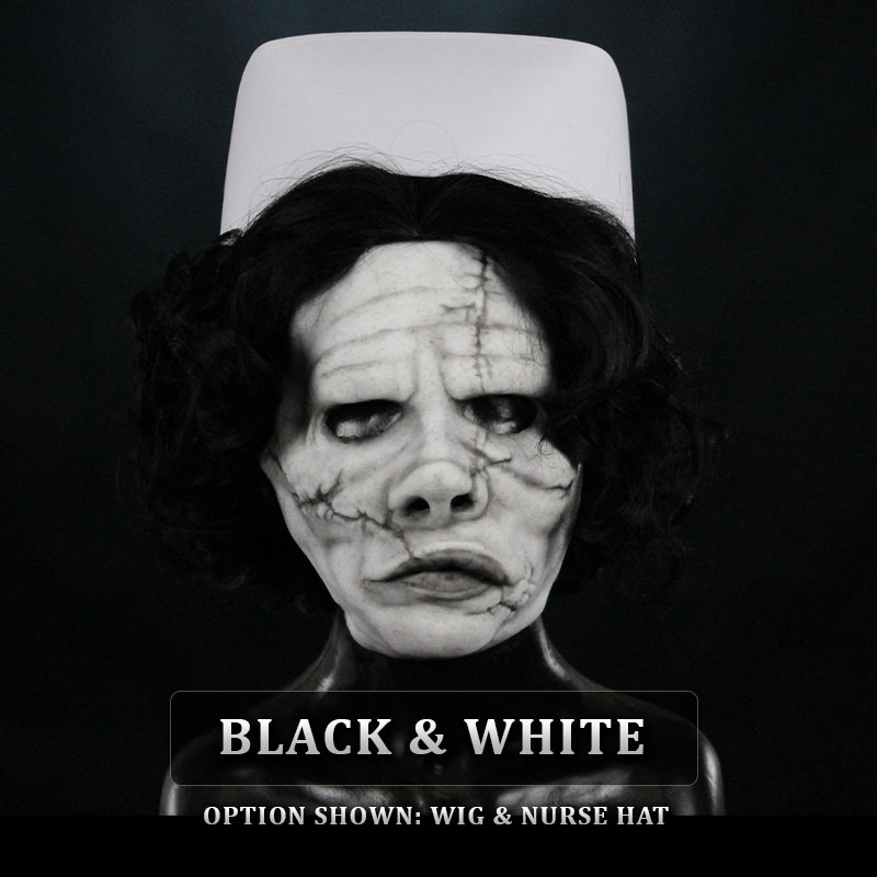 IN STOCK - Beauty Black and White Silicone face - Female Fit