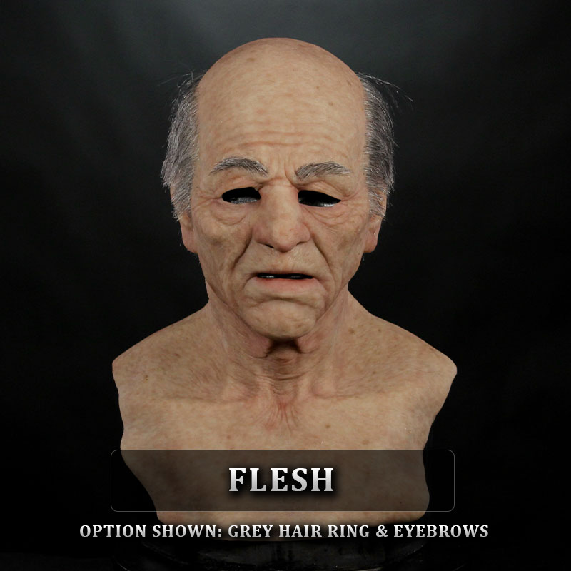 IN STOCK - Old Timer Flesh with Grey Hair ring and brows