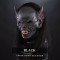 IN STOCK - Bat Black Silicone face with bonded Black hair