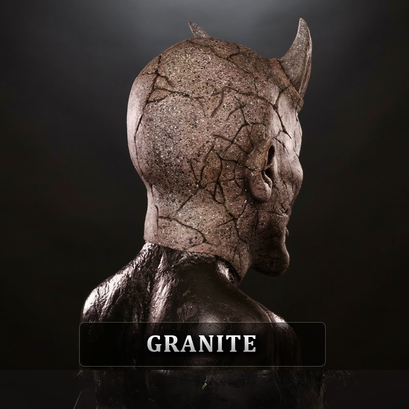 Fractured Silicone Half Mask