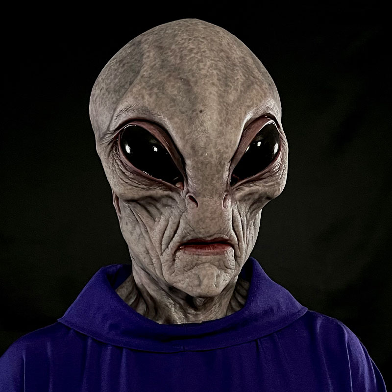 Realistic Grey Alien Mask 