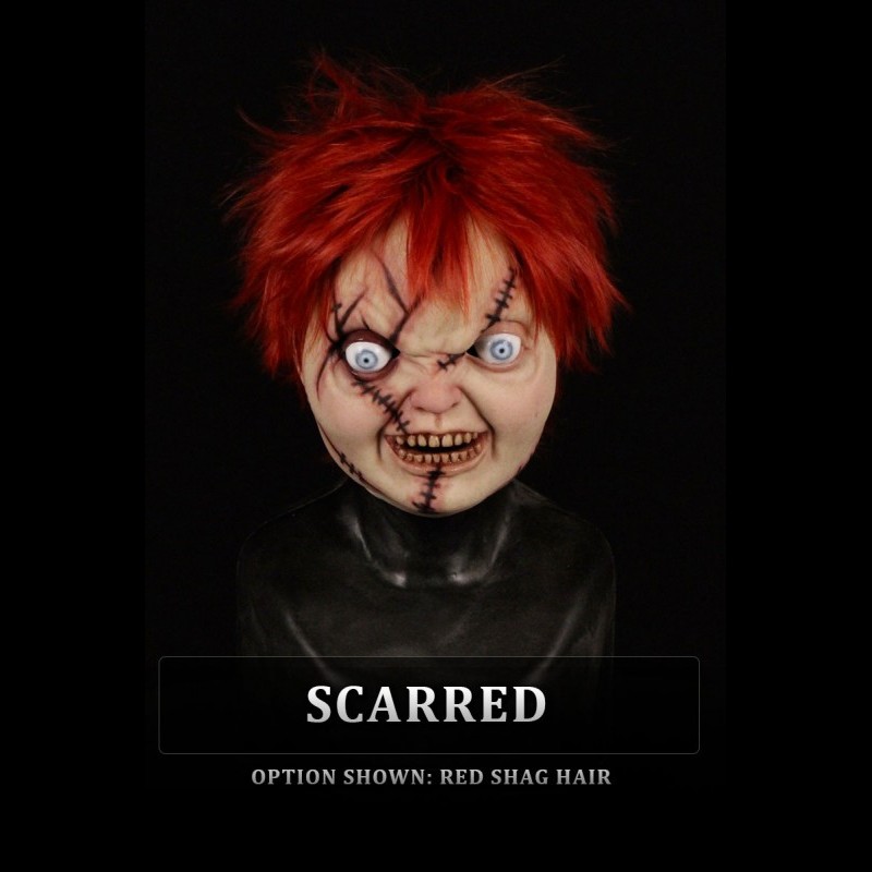 IN STOCK - Brat Scarred with red shag wig