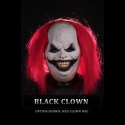 IN STOCK - Chuckles Black Clown Red Hair