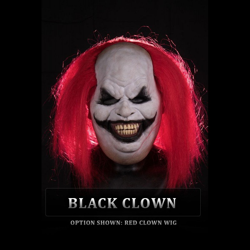 IN STOCK - Chuckles Black Clown Red Hair